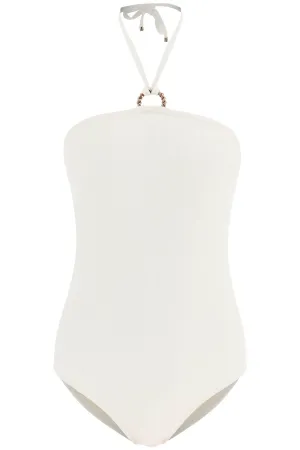 Agnona chain logo one-piece swimsuit