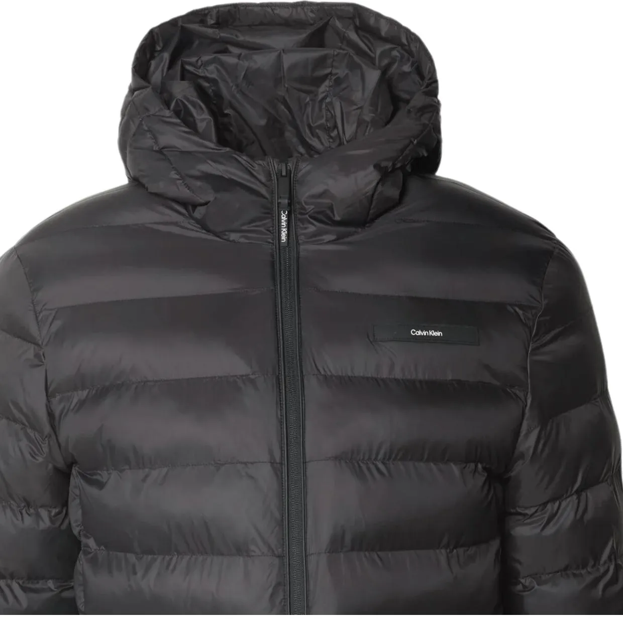 Calvin Klein Black Hooded Puffer Jacket