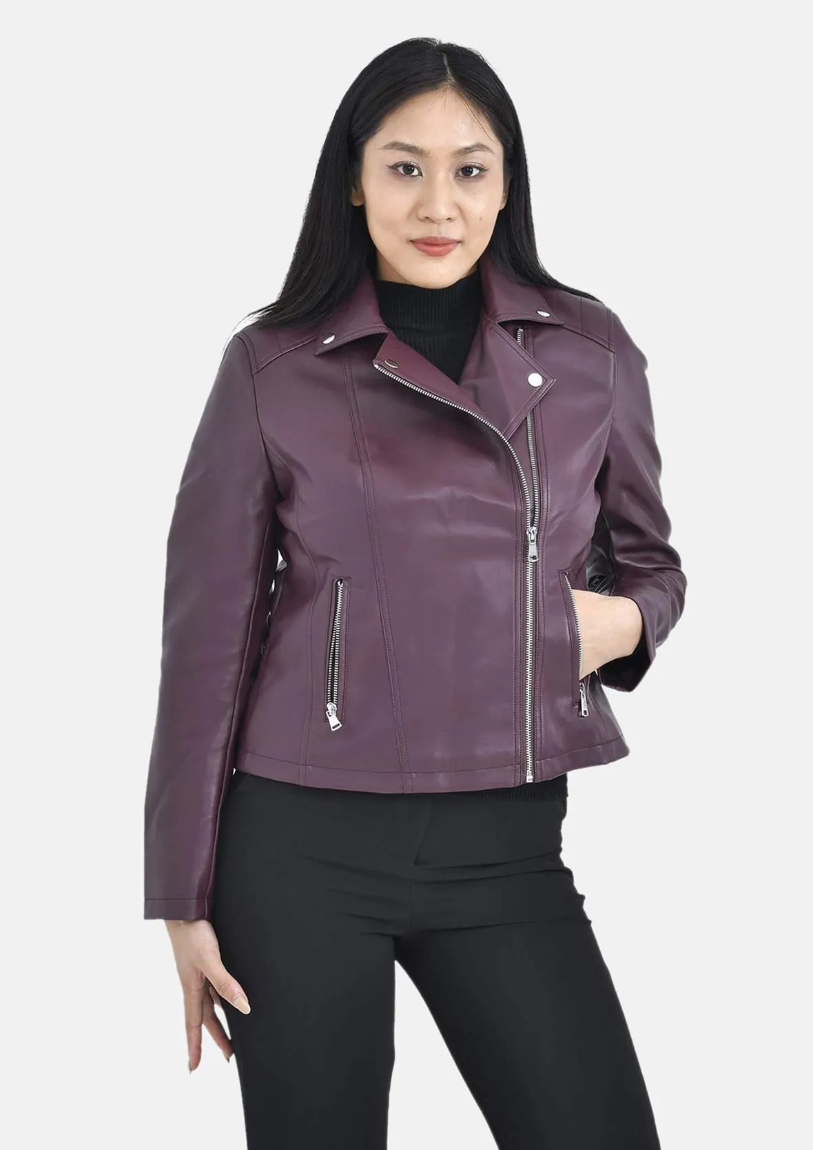 Faux Leather Biker Jacket