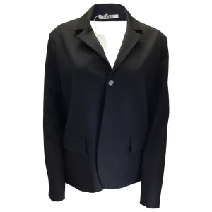 Gauchere Black Cut-Out Back Wool Blazer