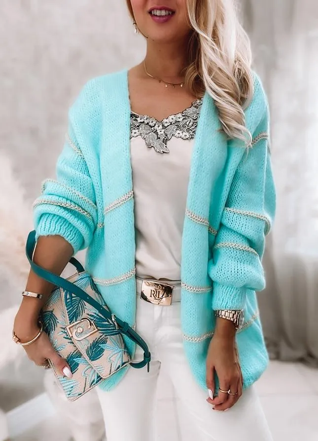 iForgirls Turquoise Slouchy Cardigan