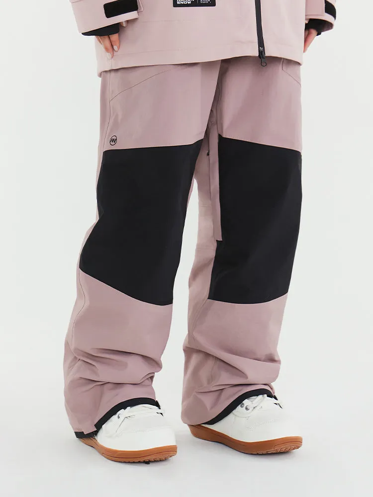 Men's Nandn Colorblock Mountain Top Snow Pants