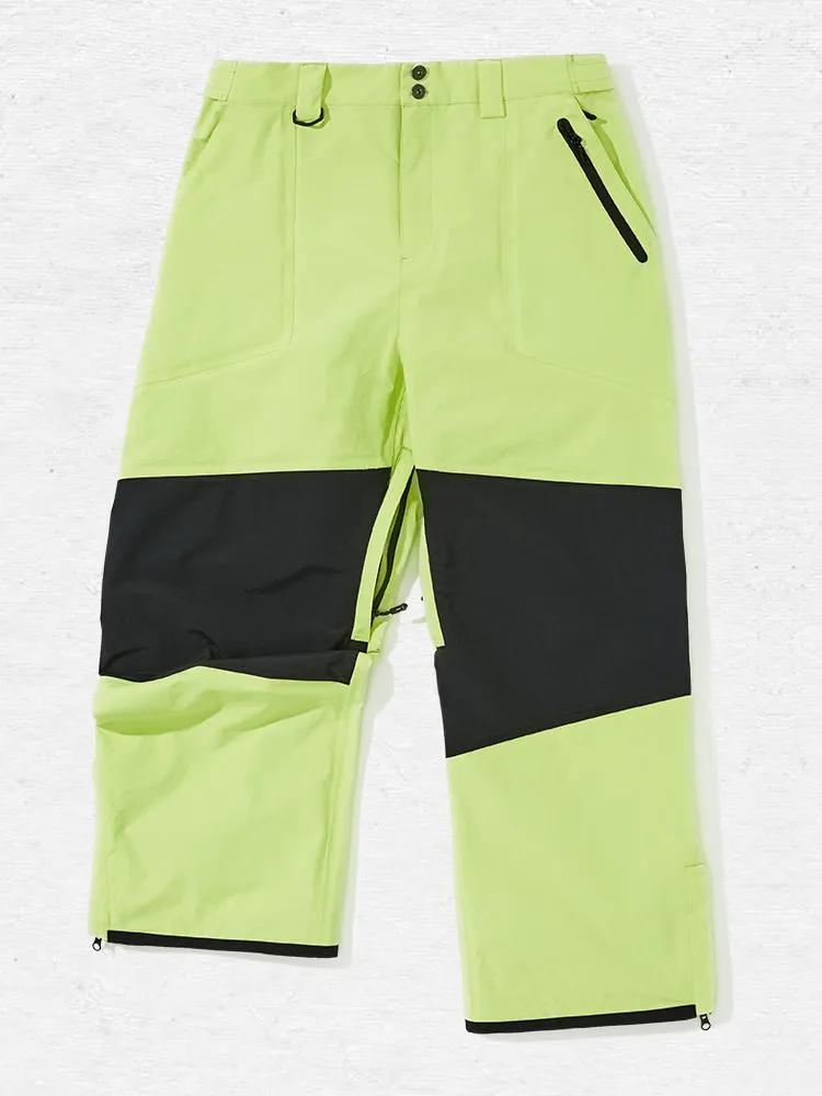 Men's Nandn Colorblock Mountain Top Snow Pants