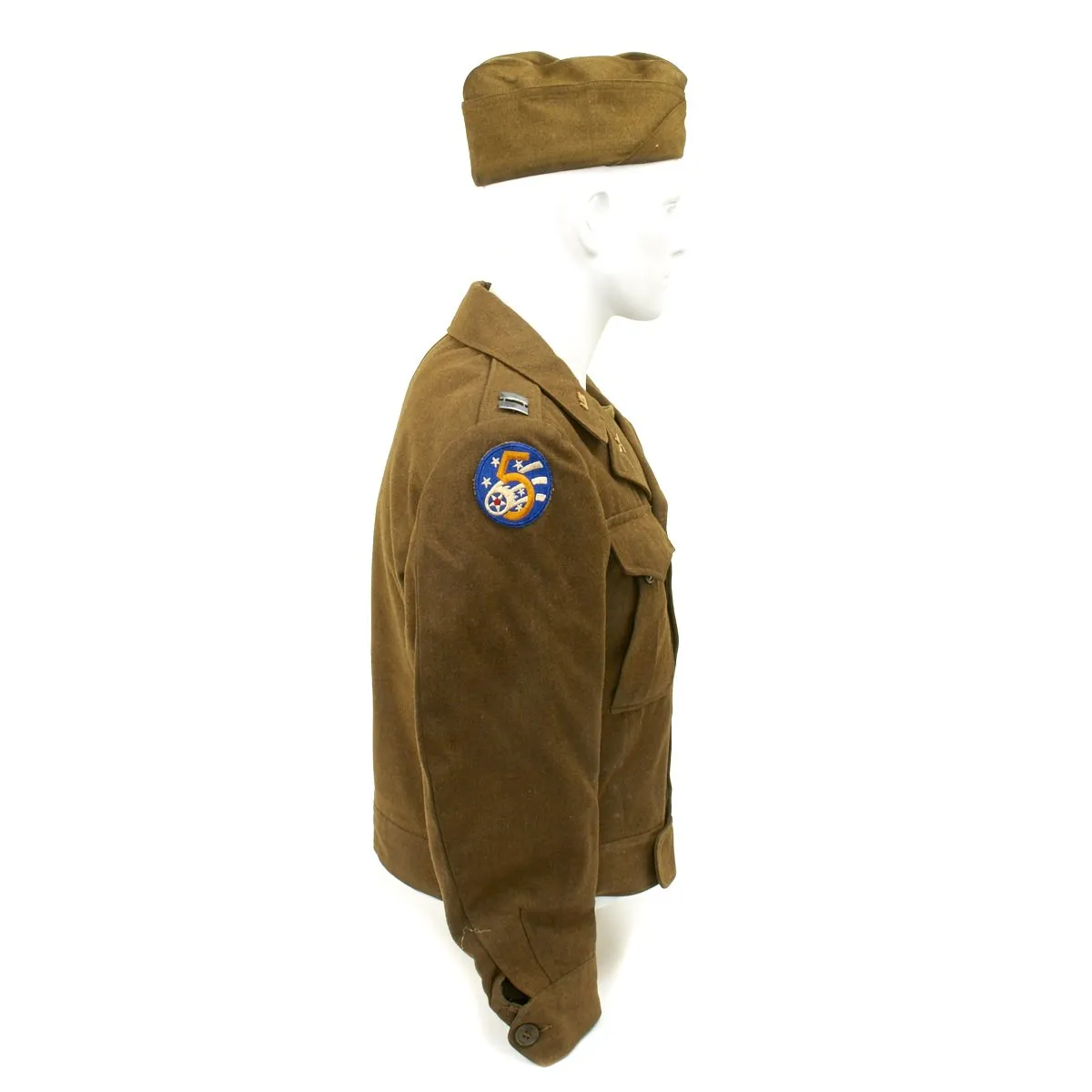 Original U.S. WWII Named 5th Air Force Officer Grouping in Trunk