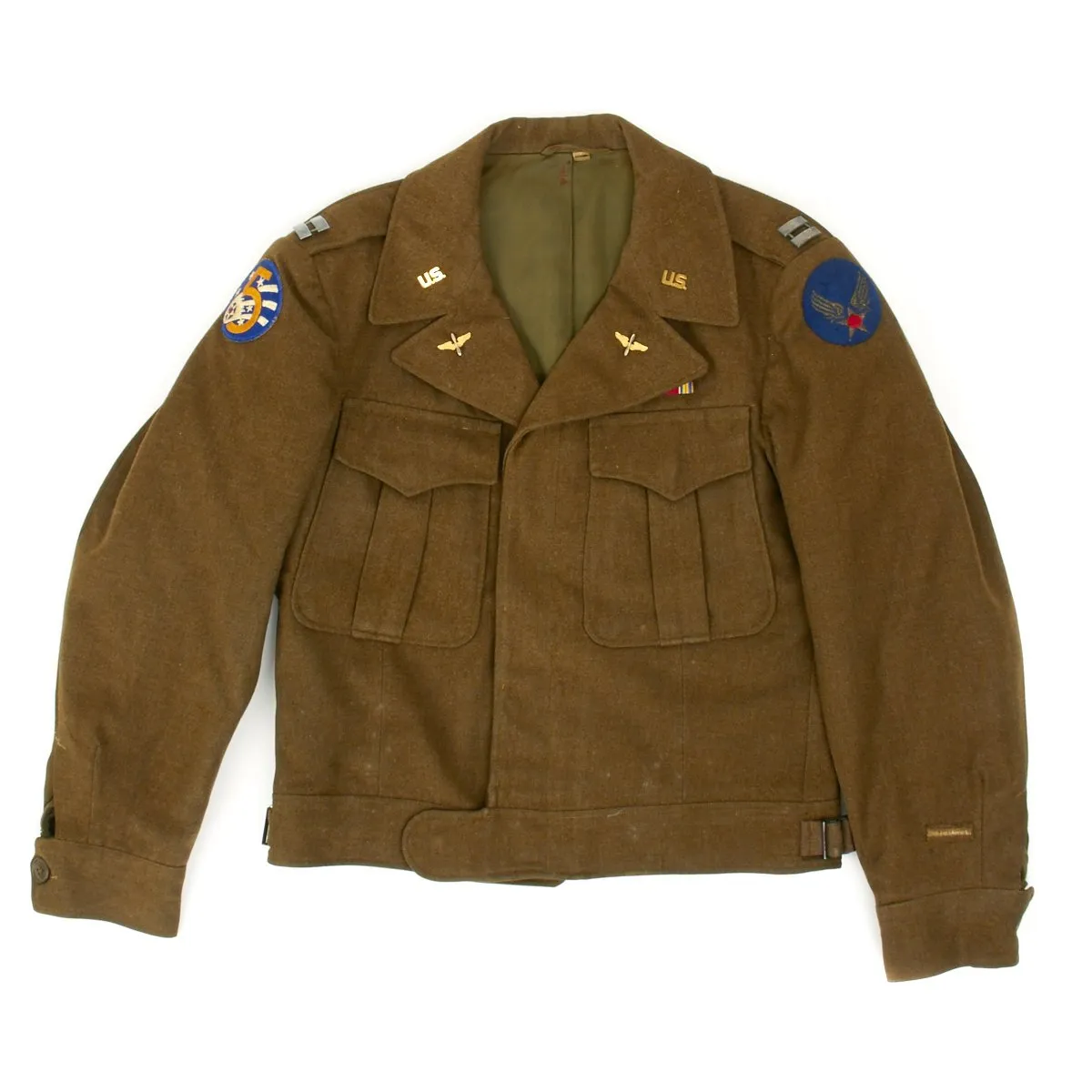 Original U.S. WWII Named 5th Air Force Officer Grouping in Trunk