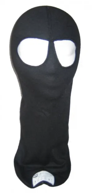 PXP RaceWear 2 Layer Dual Eyeport Headsock - Black