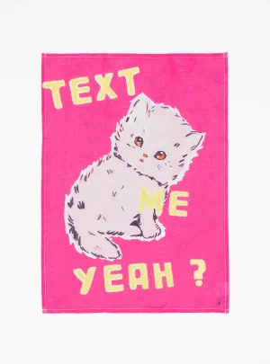 Text Me Tea Towel - Third Drawer Down x Magda Archer